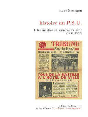 cover image of Histoire du P.S.U